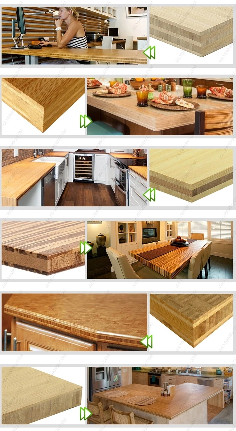 1/2′′ Cross Laminated Bambu Timber Wood for Bamboo Bathroom Countertop