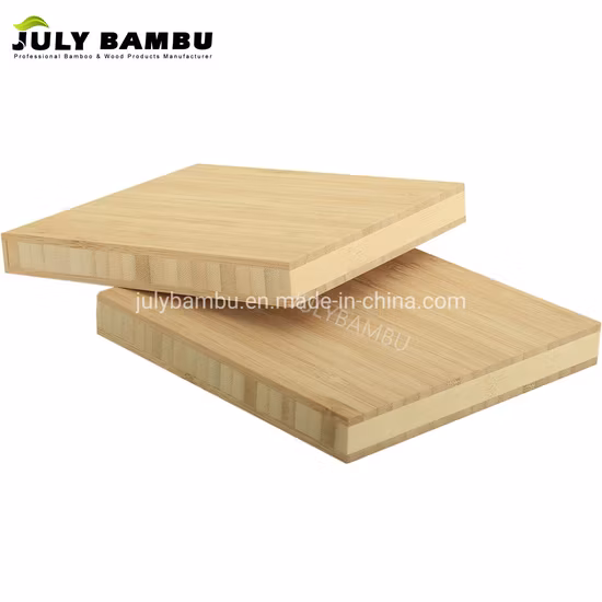 Feuille de bois de bambou inachevée en bois de contreplaqué de bambou de 19 mm pour plan de travail