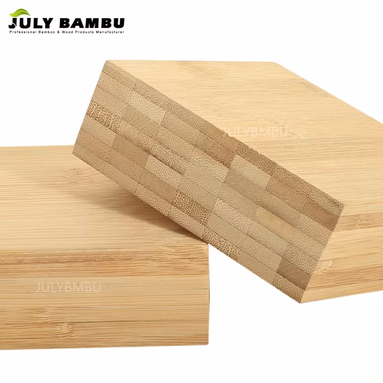 Vente chaude 40mm Bambou Feuilles De Bois De Contreplaqué Carbonisé Bords De Panneau De Bambou Horizontal Pour Comptoir De Cuisine