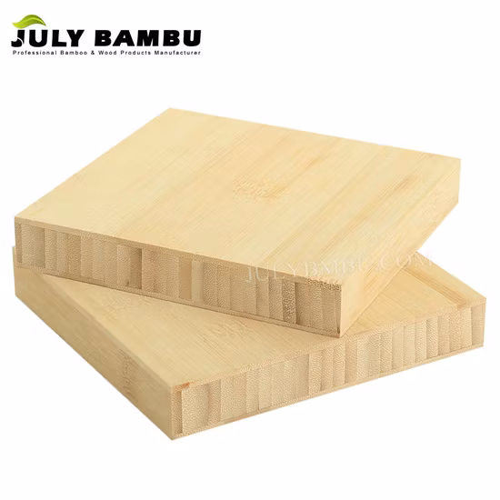 Matériau des meubles Plaques de bambou 3 plis Panneaux de bambou 100 % massif pour dessus de table et plan de travail