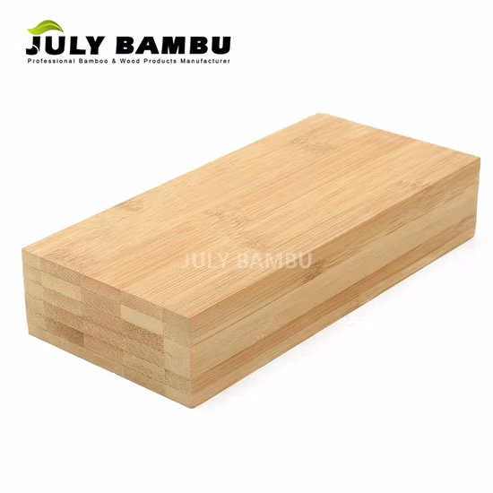 Fsc et E1 Colle 40mm 7 couches de bois lamellé en bambou Utilisation pour table en bois de cuisine