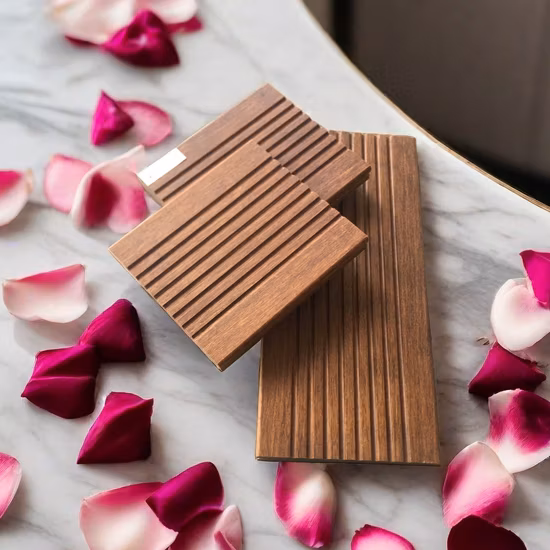 Meilleur prix des matériaux de construction de terrasse en bambou de plein air Decking WPC